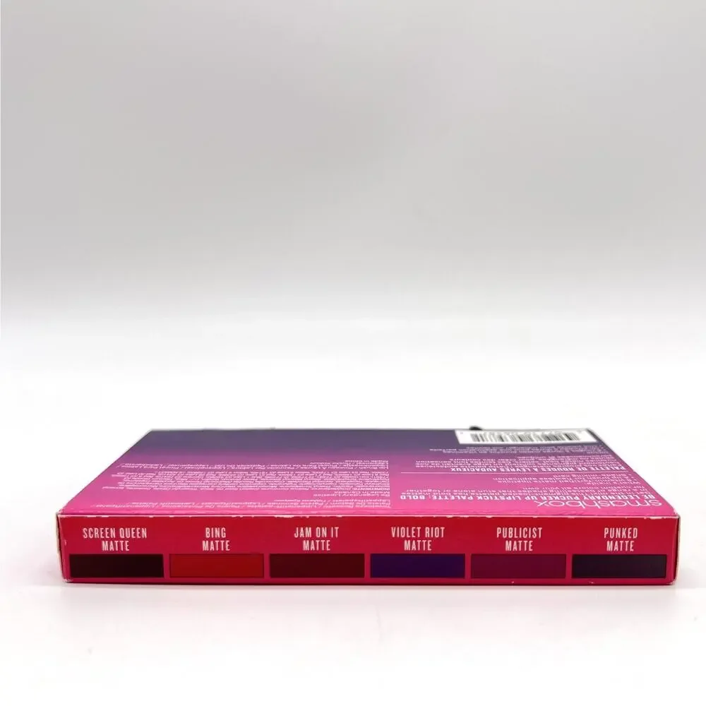 SMASHBOX Be Legendary Pucker Up Lipstick Palette Bold Matte Shades 0.14oz NEW